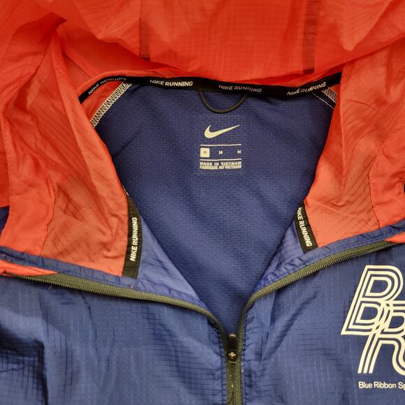 Nike Blue Ribbon Sports Red Blue & White Running Track Jacket Men's Size Medium - Picture 5 of 6